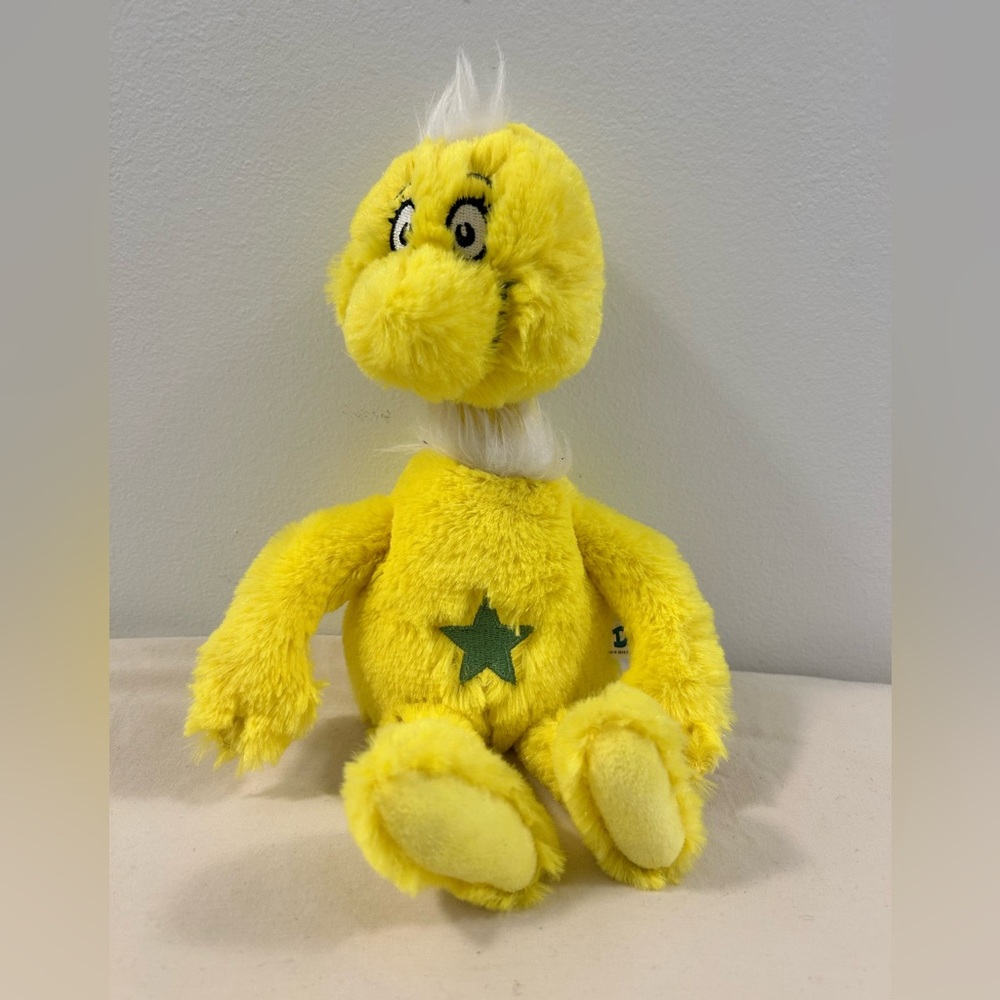 Dr. Seuss Yellow Plush with Green Star